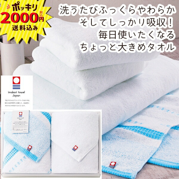 【2000円ポッキリ 送料無料】毎日使いたい！ふっくら大判フェイスタオル2P (rm26c133gc010)