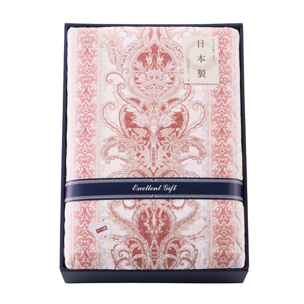ウール10%入り 日本製合掛けふとん ピンク【rm26c168gc072】