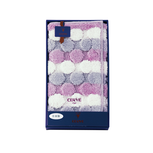 チェルベ ドット バスマット パープル【rm26c173gc018】