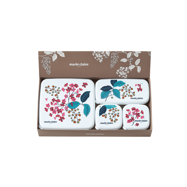 マリ・クレール フレンチライラック シール容器4PセットB【rm26c182gc056】