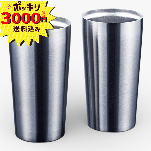 【3000円ポッキリ 送料無料】粋 真空Wステンタンブラー450mlペアセット【rm26c189gc026】