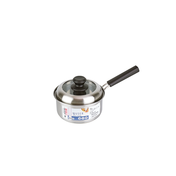 ローザー IH対応片手鍋16cm（ガラス窓付蓋）【rm26c192gc049】
