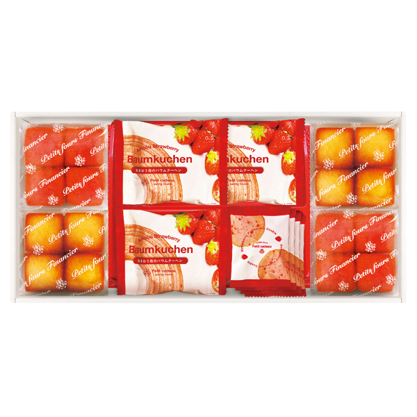 あまおう苺バウムクーヘン&プチフィナンシェ ギフトボックス【rm26c048gc080】