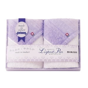 nishikawa レスプリ 今治製フェイスタオル2P【rm25b010gc032】