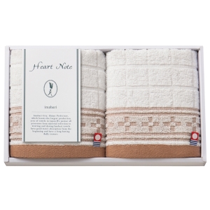 Heart Note ウォッシュタオル2P【rm25b016gc019】