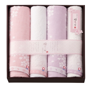 桜おり布 タオルセット【rm25b026gc140】
