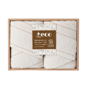 泉州 +eco フェイスタオル2P【rm25b032gc060】