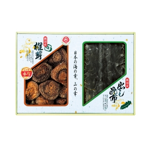 国内産 原木香信椎茸・昆布詰合せ【rm25b195gc033】