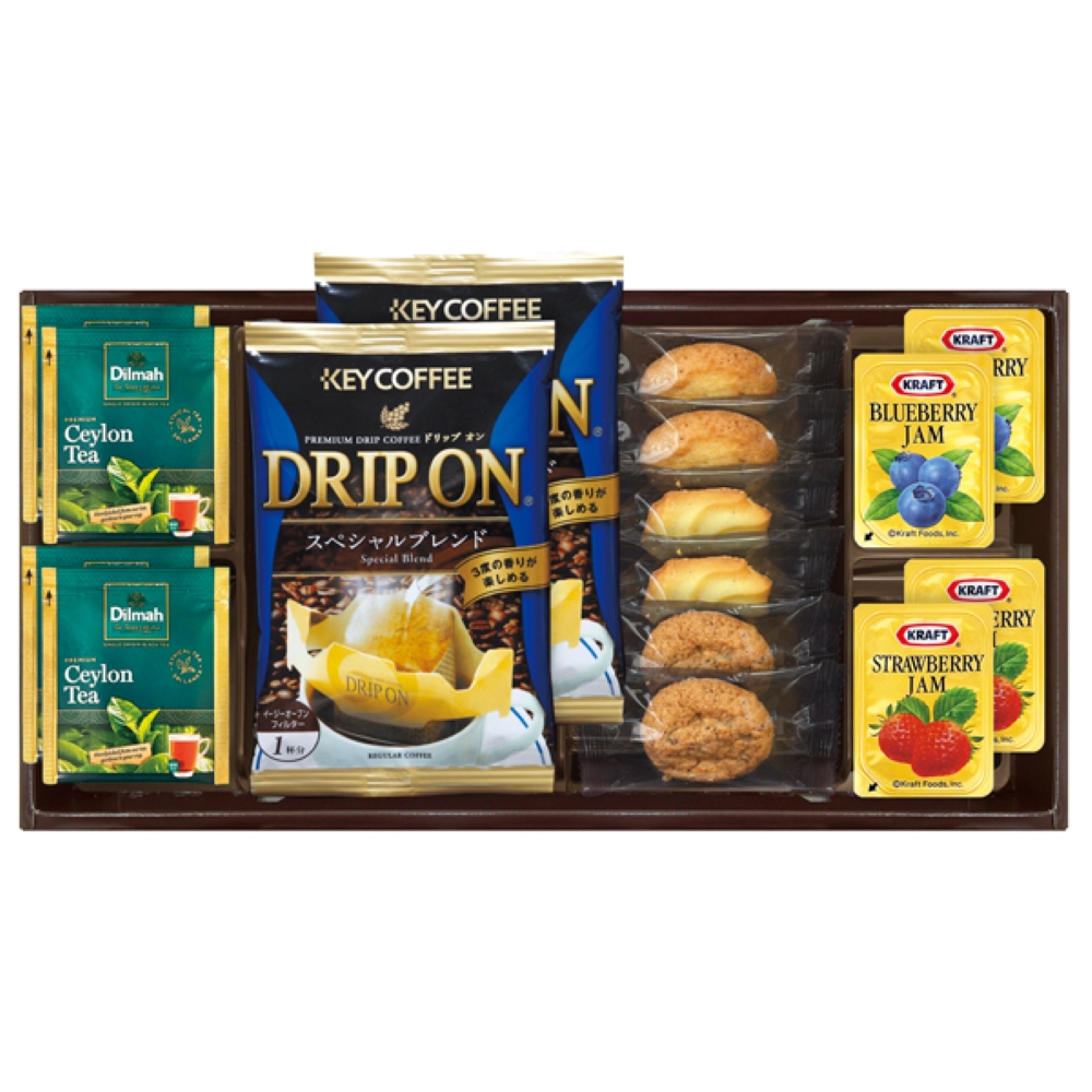 ドリップコーヒー&セイロンティーと3種類のクッキー詰合せ KDR-20【rm26c047gc037】