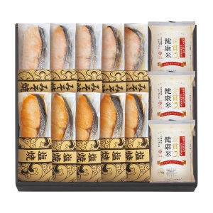 鮭乃家 そのまま食べれる鮭切り身 金賞健康米セット SYRR-HJ4【rm26c079gc014】