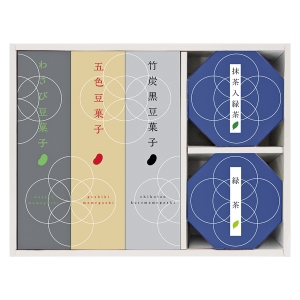 〈豆和菓〉 豆菓子・お茶詰合せ【rm257050c02】
