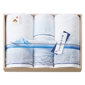 富士山染め 木箱入りタオルセット【rm257009c05】