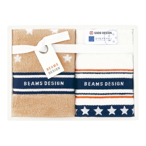 BEAMS DESIGN NEW STAR GIFT ウォッシュタオル2枚セット【rm257036c01】
