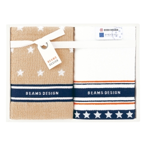 BEAMS DESIGN NEW STAR GIFT フェイスタオル2枚セット【rm257036c03】