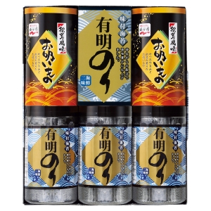 有明のり・永谷園松茸風味お吸い物詰合せ【rm257138c02】