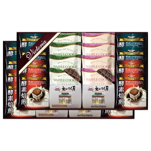 ビクトリアコーヒー コーヒー&紅茶・ワッフルクッキーセット【rm257173c06】