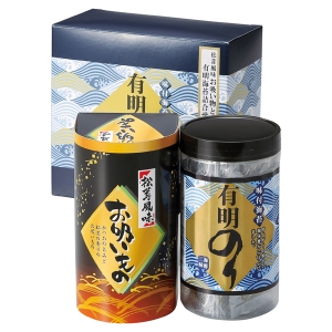 有明のり・永谷園松茸風味お吸い物詰合せ ZFA-10【rm268121c01】