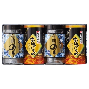 有明のり・永谷園松茸風味お吸い物詰合せ ZFA-20【rm268129c01】